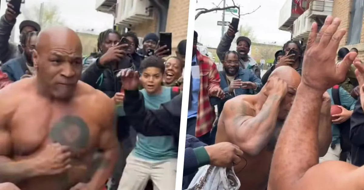 ZIEN: Mike Tyson belandt in straatgevecht in Brooklyn (VIDEO)