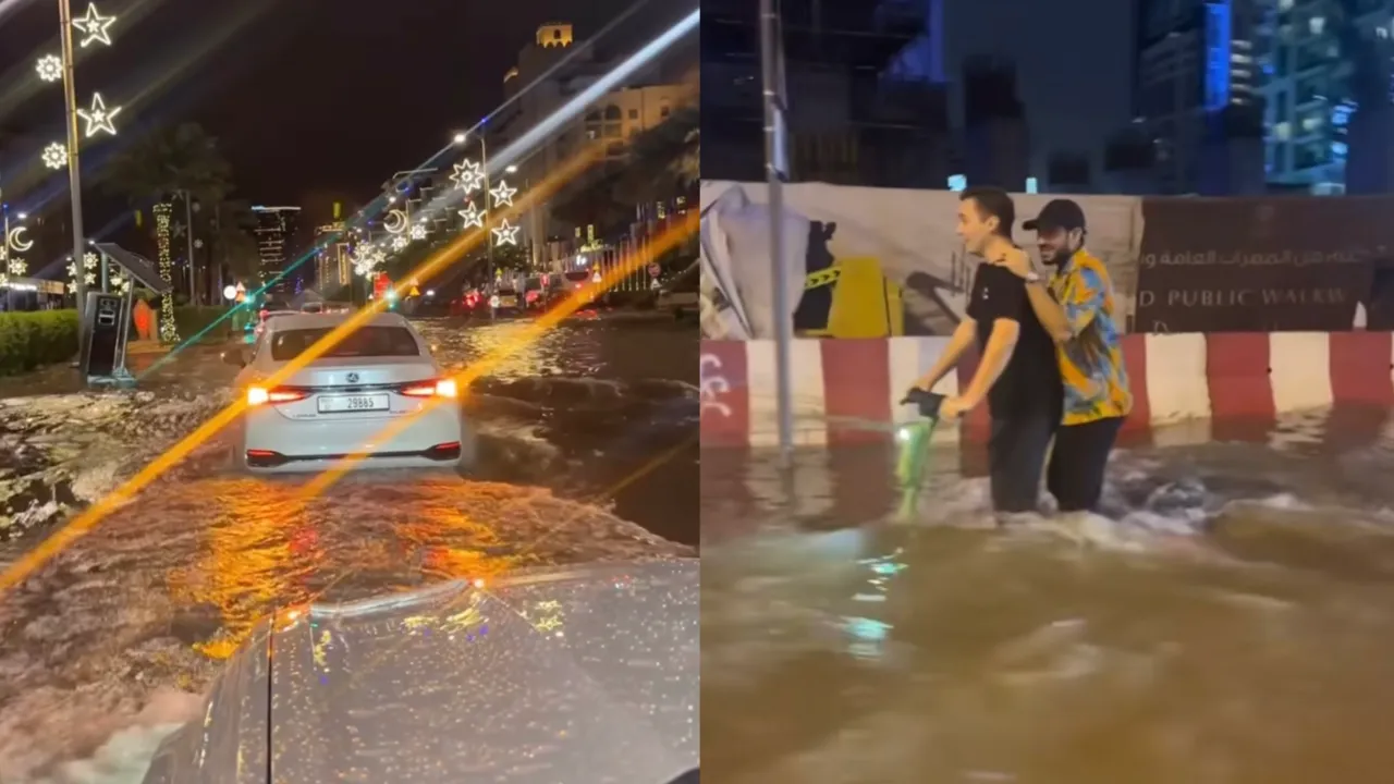 Bizarre beelden overstromingen Dubai: 'Rolls Royces onder water'