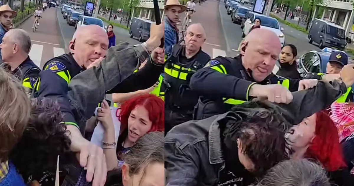 Bizar: Politieagent slaat met vuist in op UvA-student in Amsterdam (VIDEO)