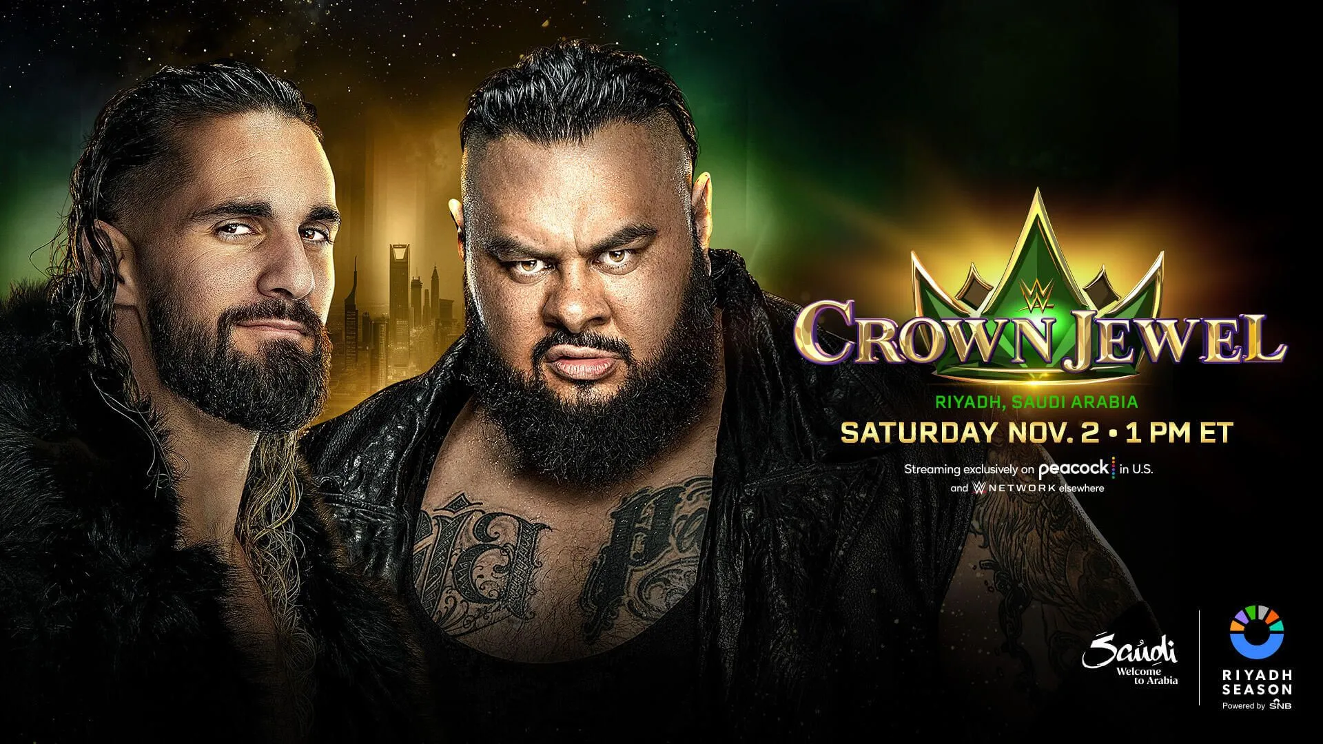 WWE Crown Jewel 2024 Ergebnisse: Rollins vs. Reed - Live-Ticker (2/4)