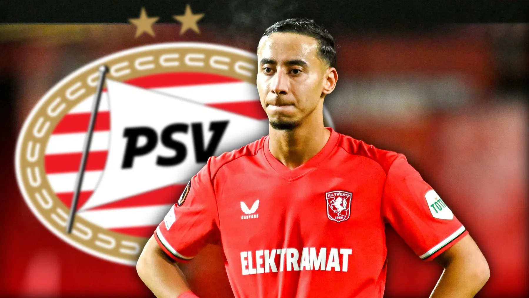 Trainer FC Twente niet te spreken over belangstelling PSV voor Salah-Eddine, die zondag huiswaarts keerde