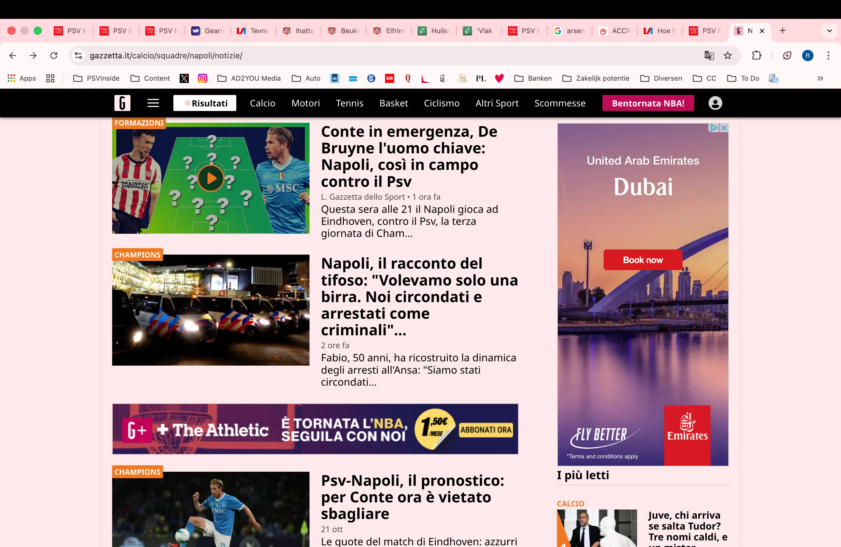 Italiaanse media vallen massaal over aanhouding 200 Napoli-fans in Eindhoven