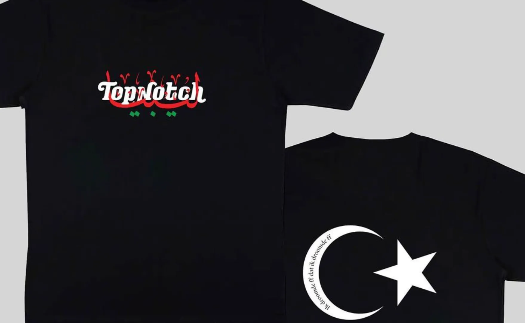 Top Notch, Stichting Feis & kunstenaar ILLM verkopen shirts om slachtoffers in Marokko en Libië te helpen