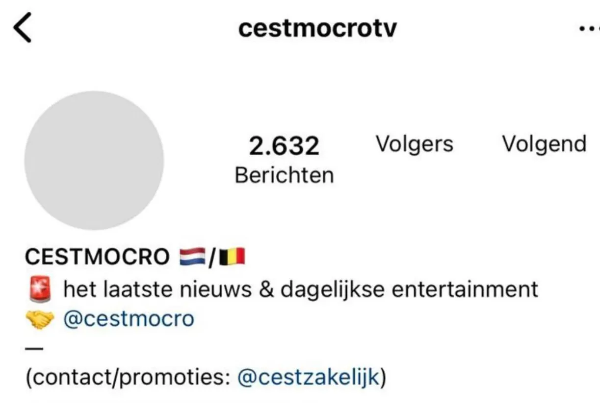 Na aangifte van CIDI gaat Instagram nog een stap verder en verwijdert Cestmocro pagina