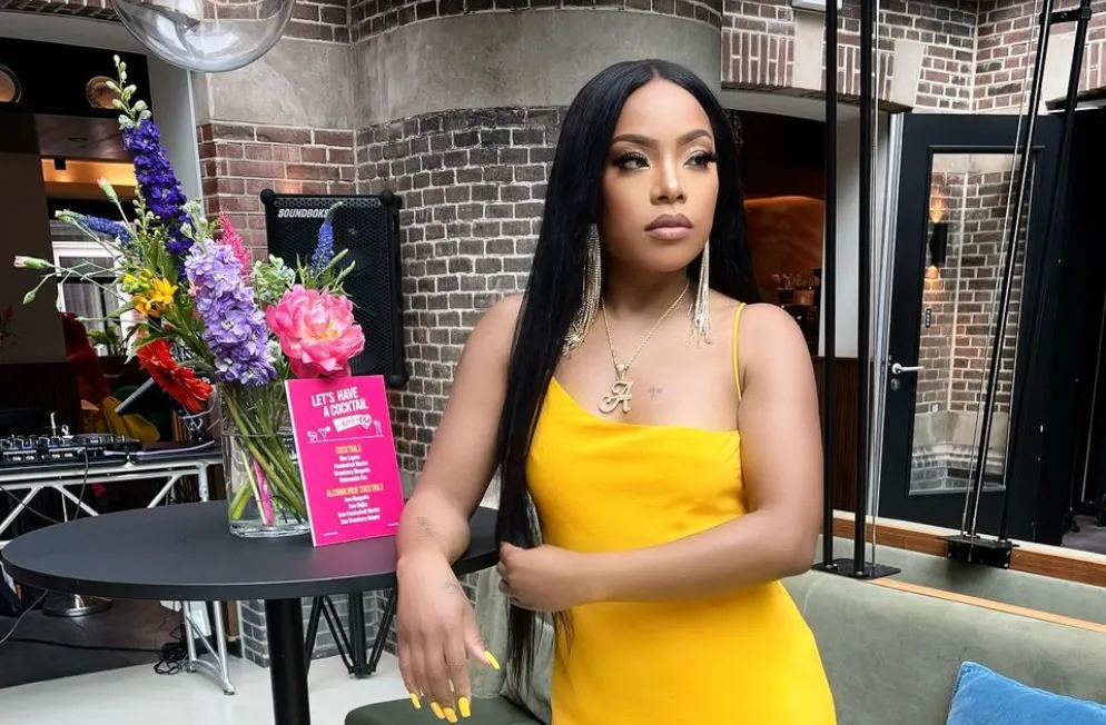 I Am Aisha vertelt dat Stefflon Don op de remix van Zulke Dingen Doe Je zou staan: "Ik was aan het slapen"