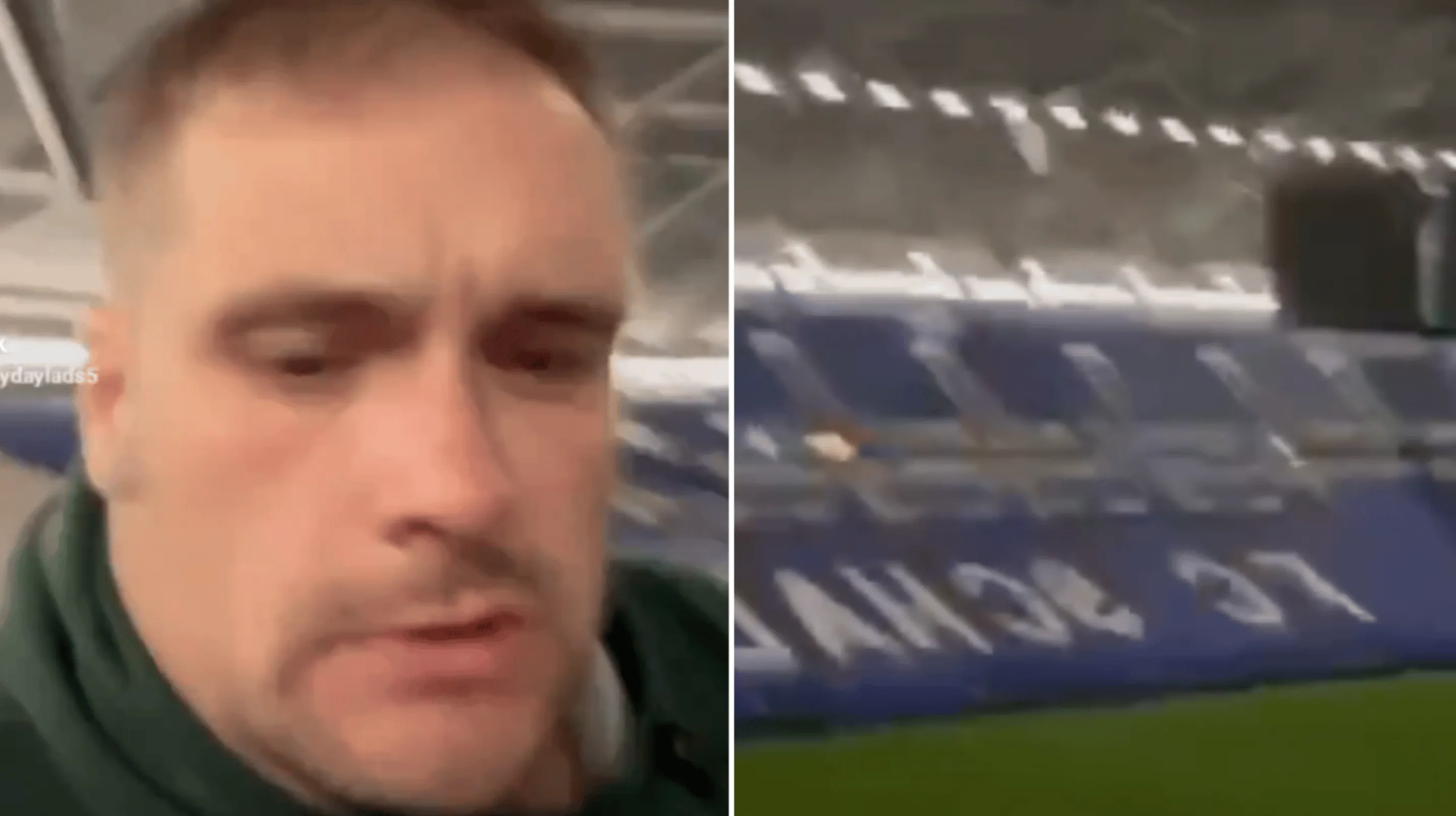 Engelse fan kijkt te diep in het glaasje en wordt na EK wedstrijd om 04u in de nacht wakker in leeg stadion