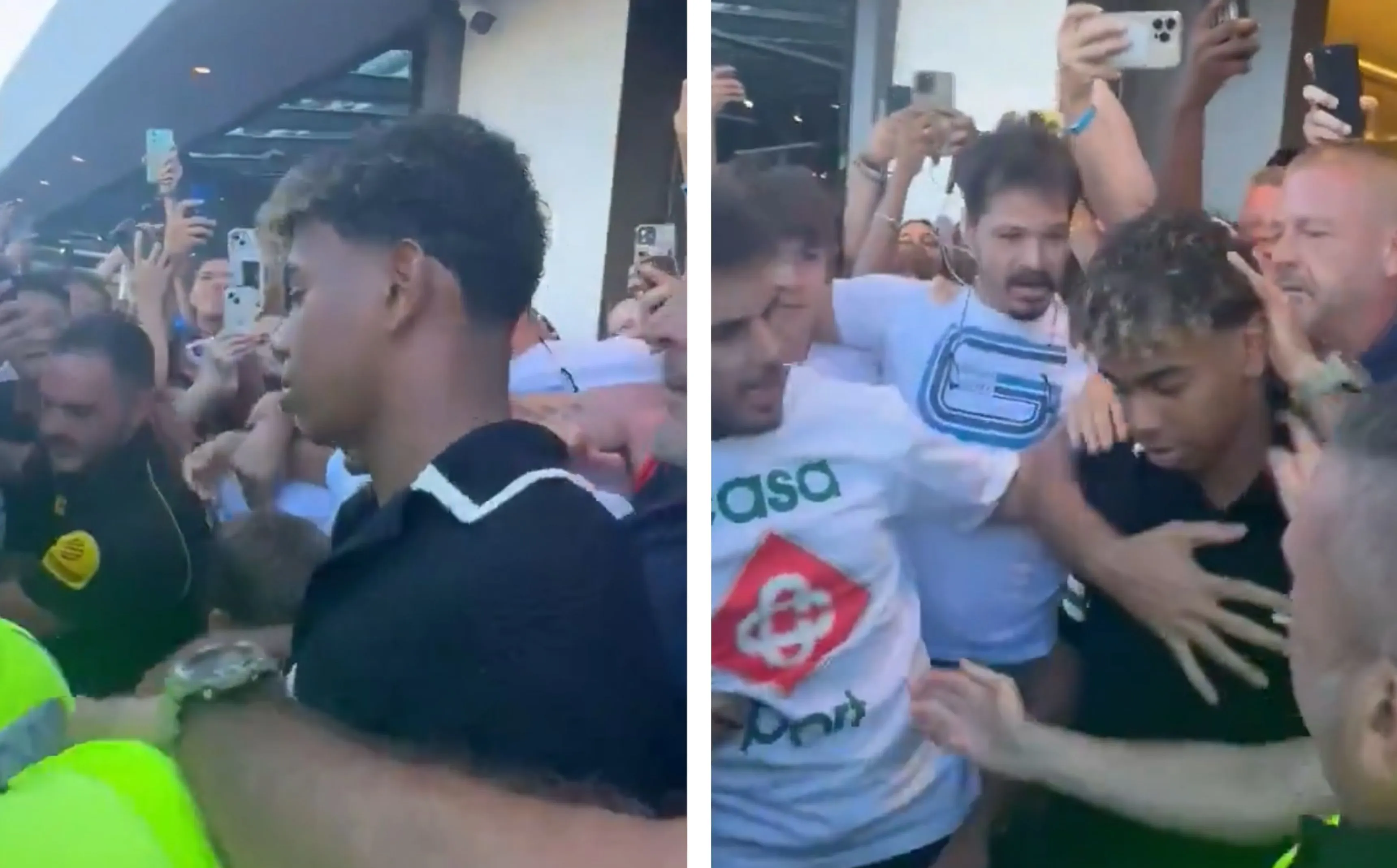 Lamine Yamal beleeft angstige momenten in Marbella door grote groep hysterische fans