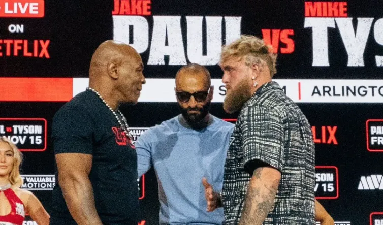 Jake Paul maakt Mike Tyson belachelijk na face-off voor boksgevecht: "Bye Bye Bye"