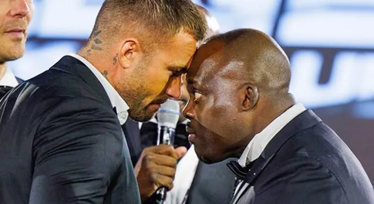 Gevecht tussen Dave Roelvink en Melvin Manhoef krijgt onverwachte wending en wordt ineens een stuk serieuzer