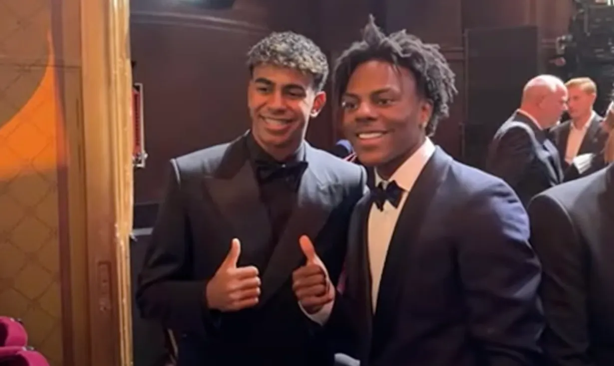 IShowSpeed ontmoet Lamine Yamal en noemt hem na Cristiano Ronaldo The Goat: "I scouted him three years ago"