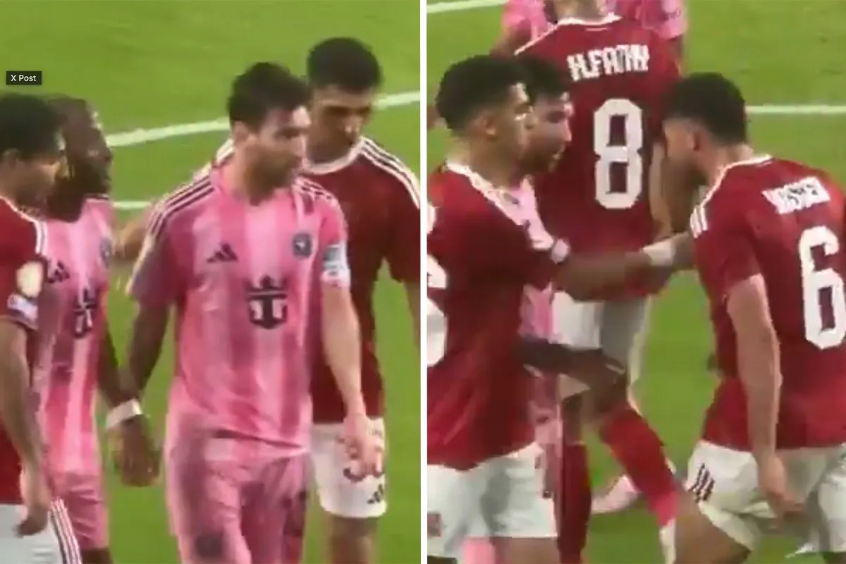 messi fight