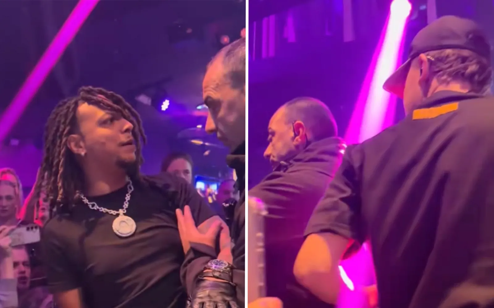 Ronnie Flex door beveiliger bijna van het podium geduwd als hij Lil Kleine wil verrassen tijdens optreden