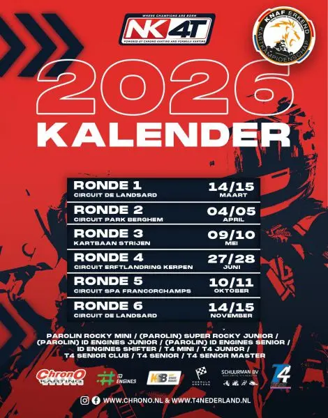 chrono karting 4t kalender 2026
