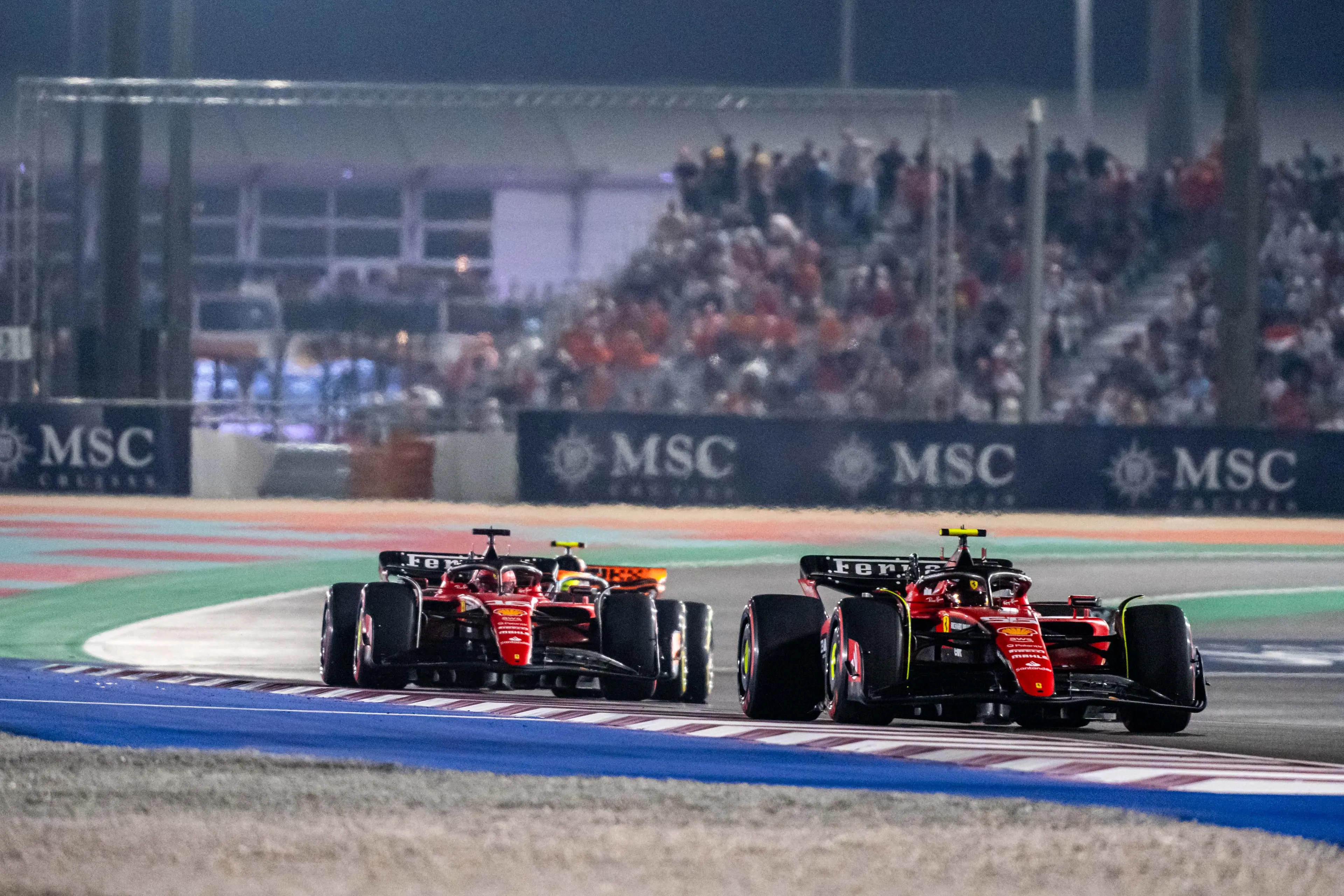 carlos sainzleclerc ferrari car