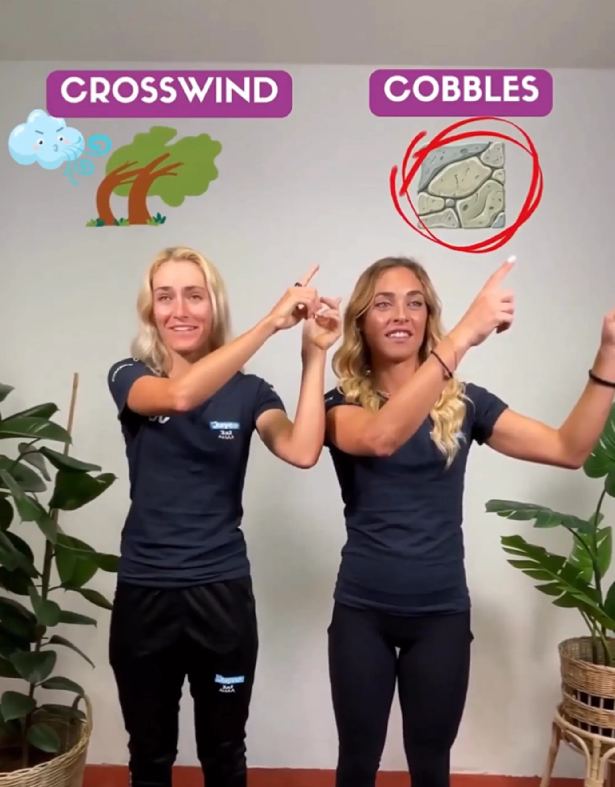 VIDEO: Team Jayco AlUla-Stars Urška Žigart & Letizia Paternoster spielen 'Dies oder das?