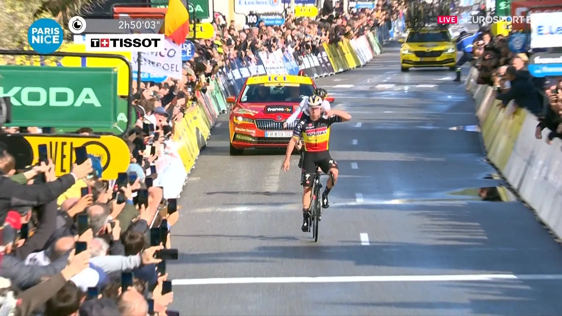 Matteo Jorgenson gewinnt Paris-Nice 2024, Remco Evenepoel setzt sich auf dramatischer 8. Etappe durch - BORA - hansgrohe mit Aleksandr Vlasov in den Top-3