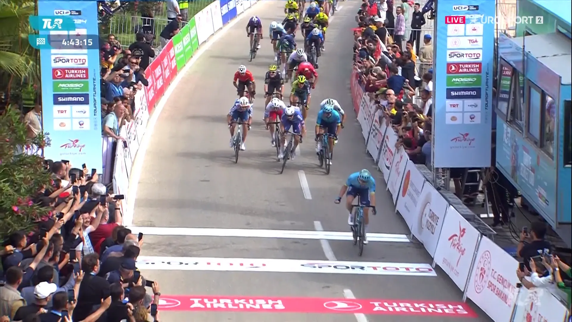 Deutscher Doppelsieg! Max Kanter gewinnt auf der 2. Etappe der Türkei-Rundfahrt 2024 sein erstes Profi-Rennen - Henri Uhlig wird Zweiter, Danny van Poppel für BORA auf Rang 8