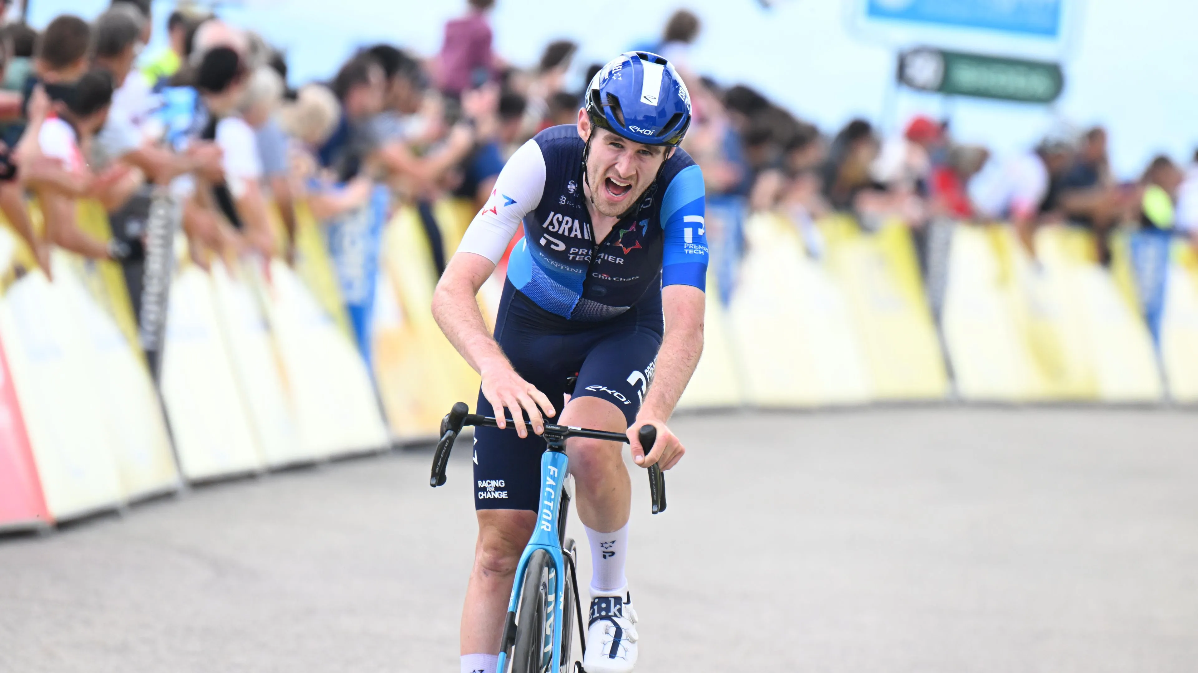 Derek Gee klettert auf vorläufiges Podium des Criterium du Dauphine