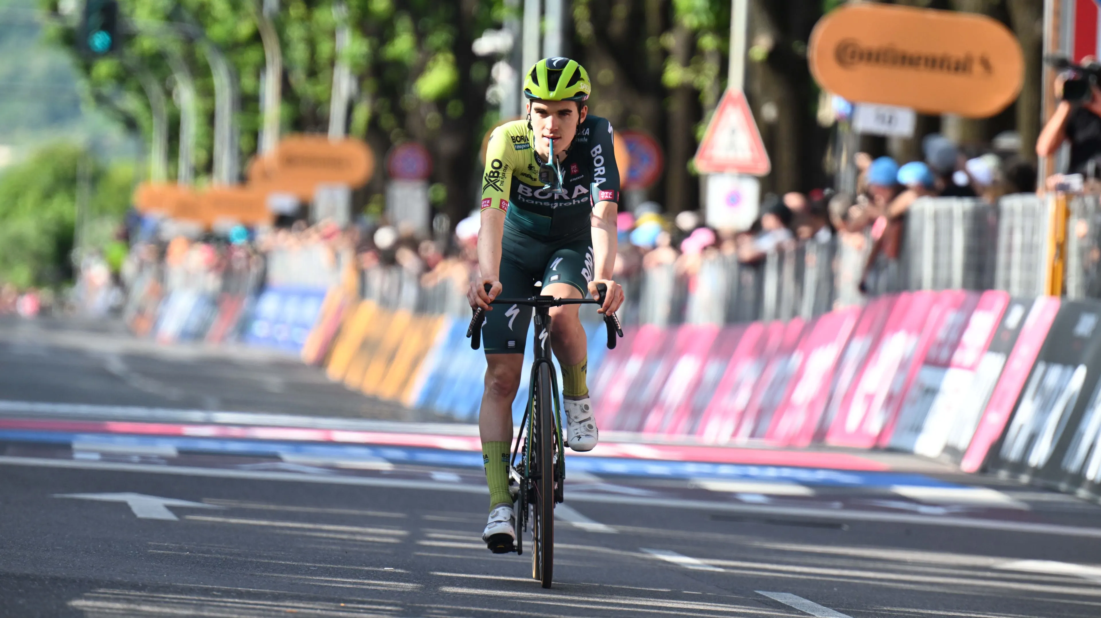 BORA - hansgrohe will mit Aleotti Leadertrikot der Slowenien-Rundfahrt 2024 verteidigen