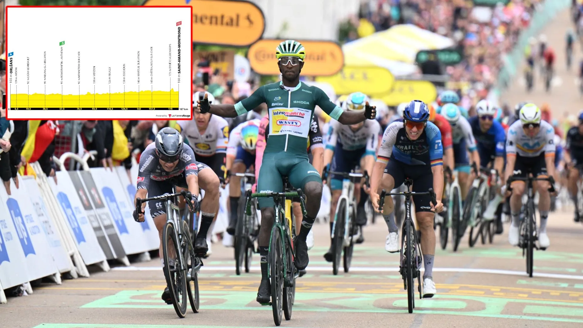 VORSCHAU | Tour de France 2024 Etappe 10 - Girmay, Cavendish, Philipsen und Groewnewegen führen einen weiteren Massensprint an