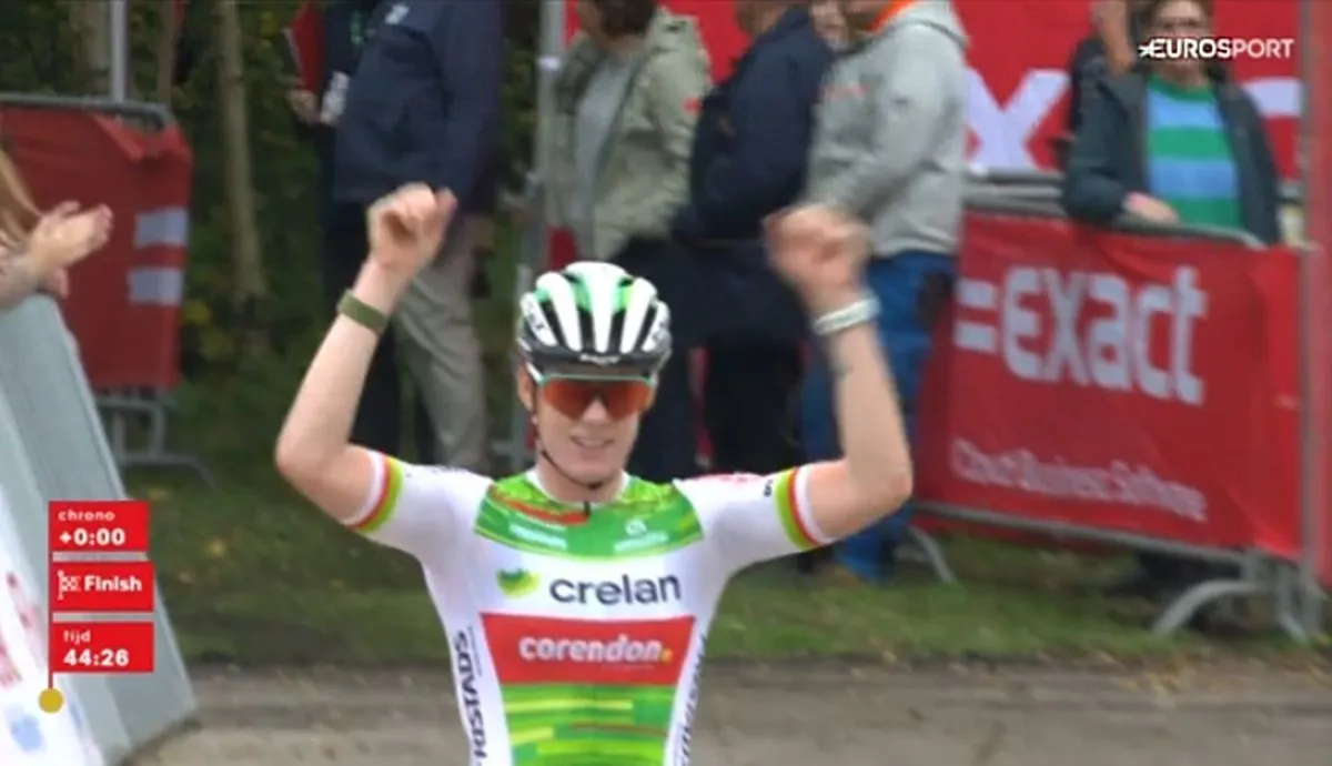 Marion Norbert Riberolle besiegelt 1-2 für Crelan beim Essen CX der Frauen
