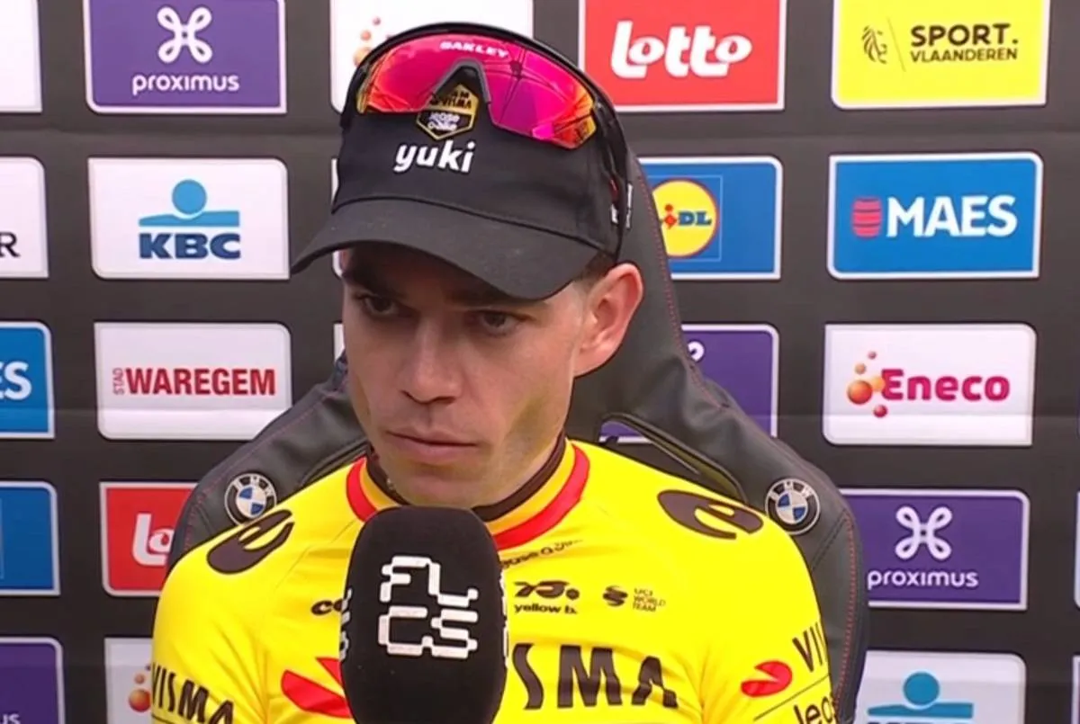 „Ich kann nicht rechtfertigen, was ich getan habe“ – Wout van Aert übernimmt volle Verantwortung für Vismas 3-gegen-1-Niederlage bei Dwars door Vlaanderen