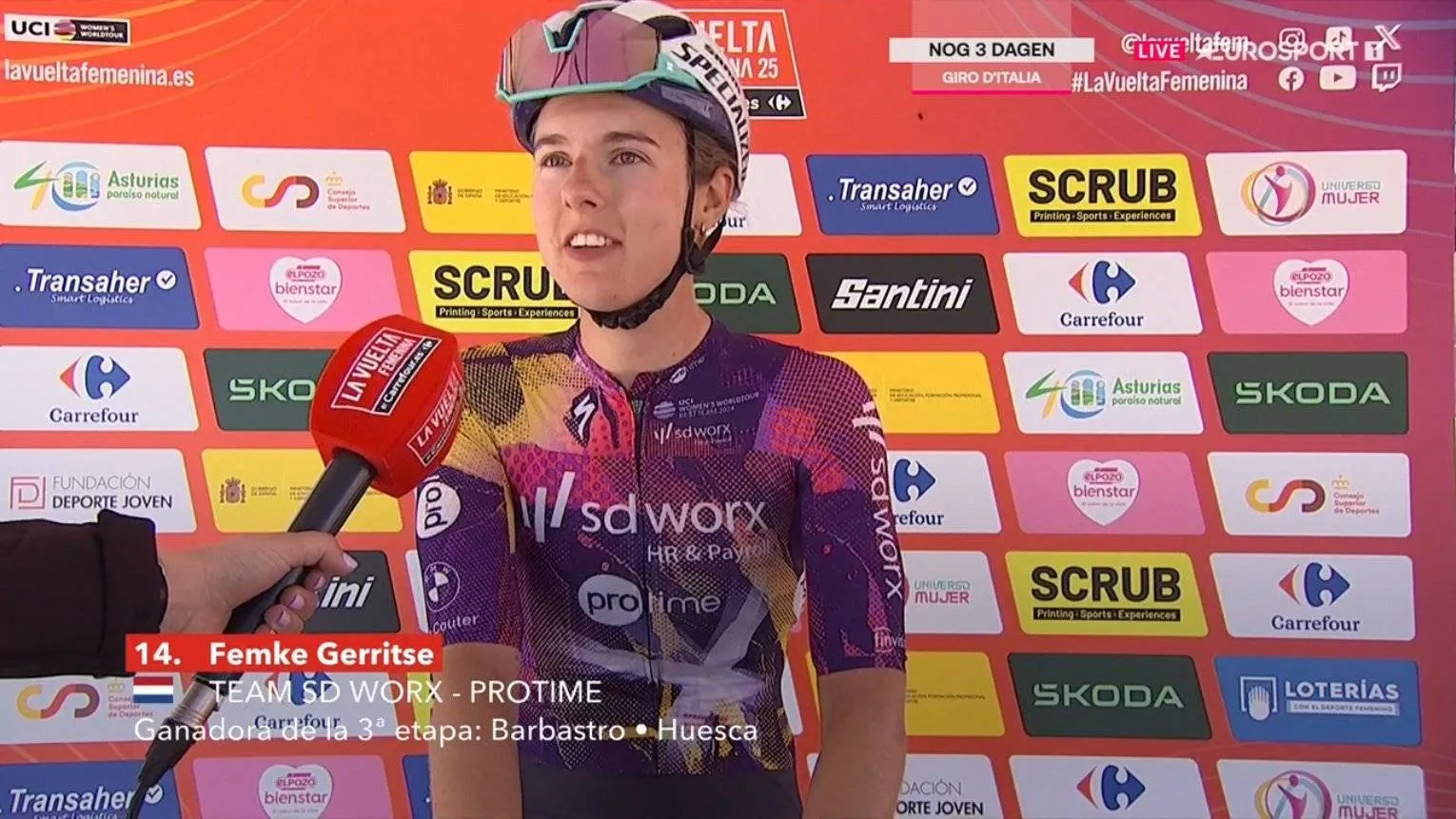 "Damit habe ich wirklich nicht gerechnet" - Femke Gerritse nach ihrem ersten Sprintsieg bei der La Vuelta Femenina