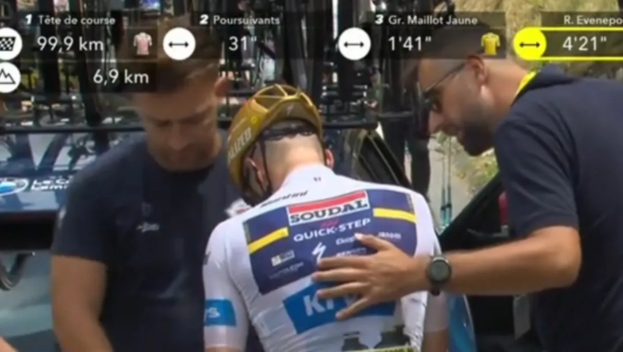 „Ein bitteres Ende – aber notwendig“: Quick-Step rechtfertigt Evenepoels Tour-Aus