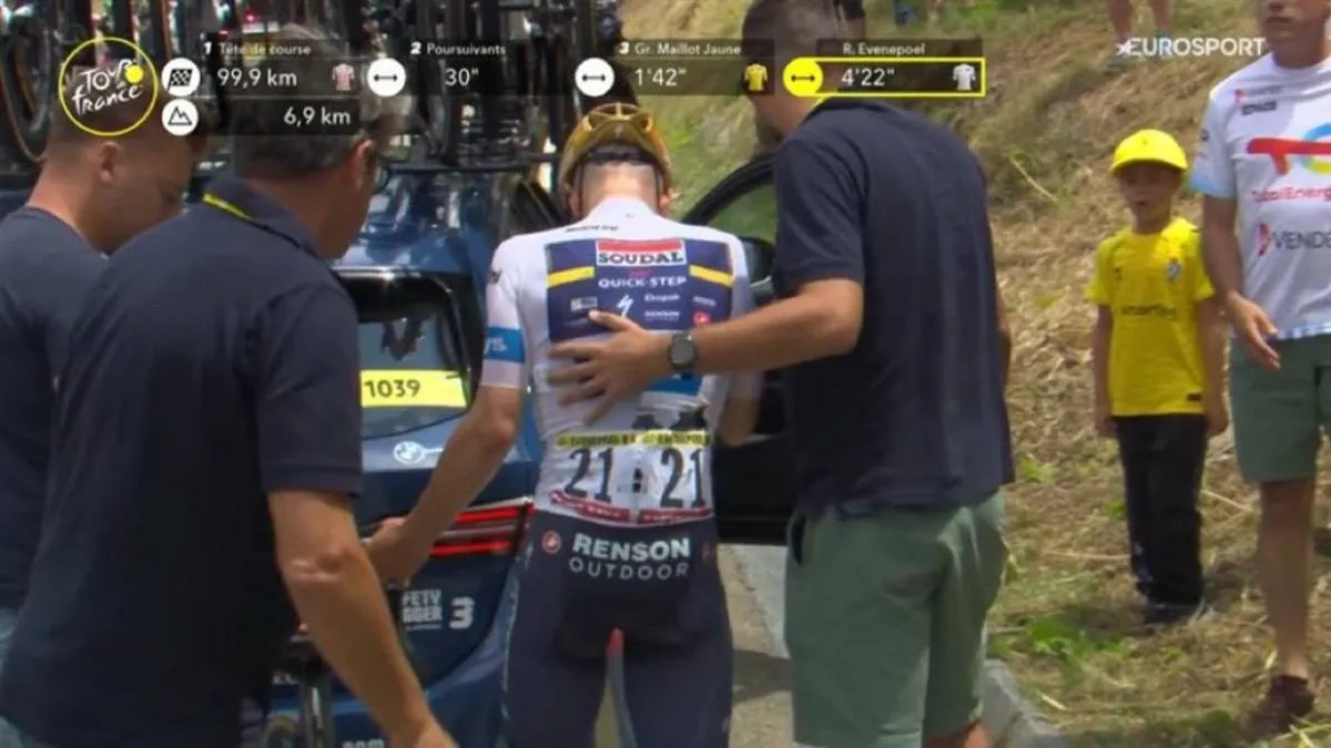 OFFIZIELL: Remco Evenepoel gibt Tour de France auf – Florian Lipowitz virtuell Dritter und im Weißen Trikot