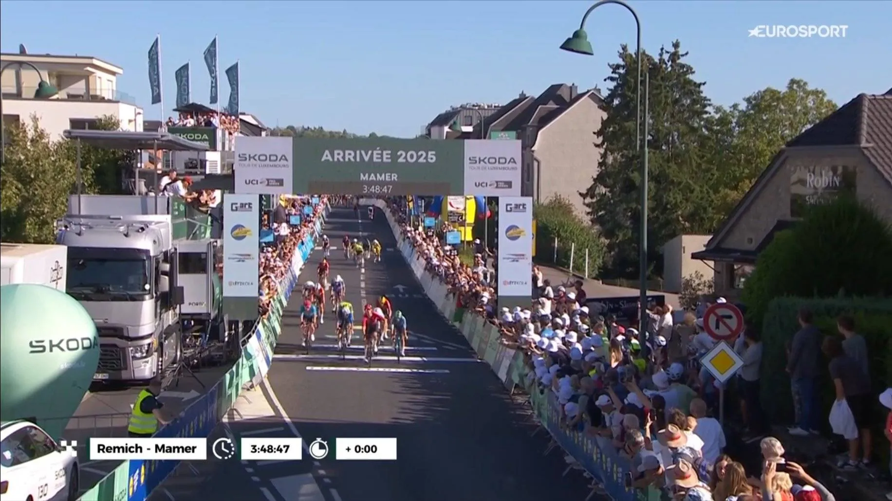 Ergebnisse Tour de Luxembourg 2025, Etappe 2 | Überraschungssieger: Mathieu Kockelmann gewinnt den Massensprint