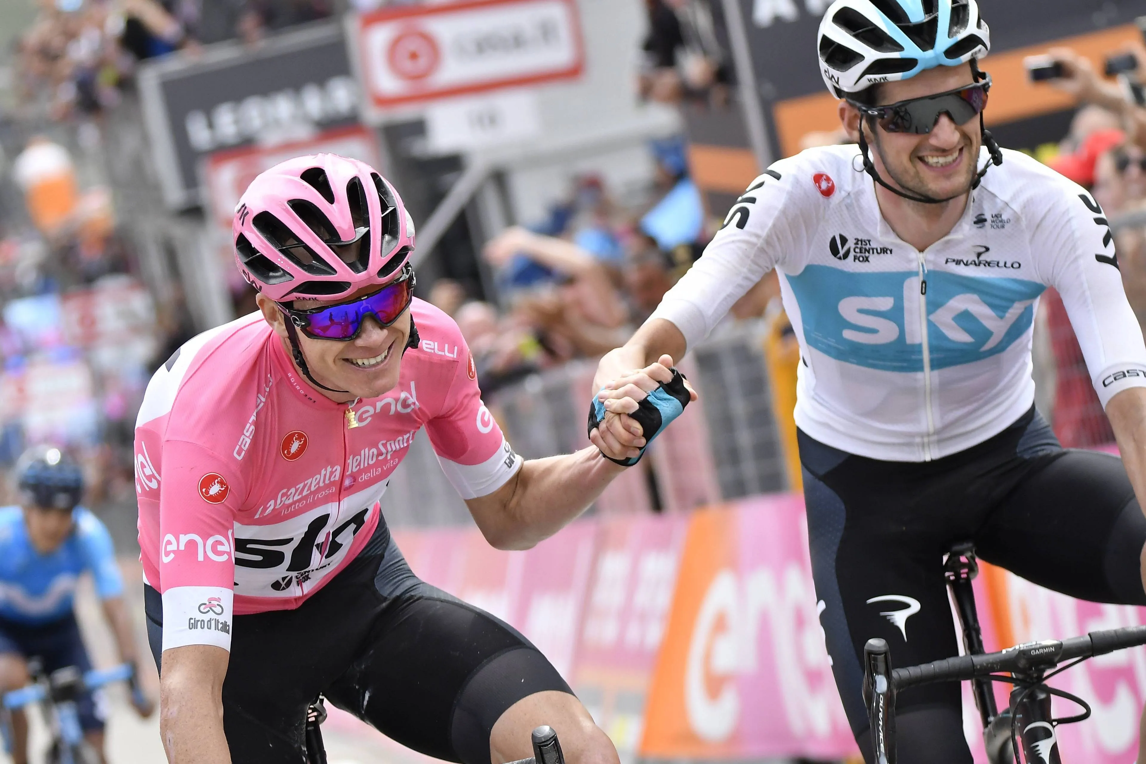 Wout Poels und Chris Froome
