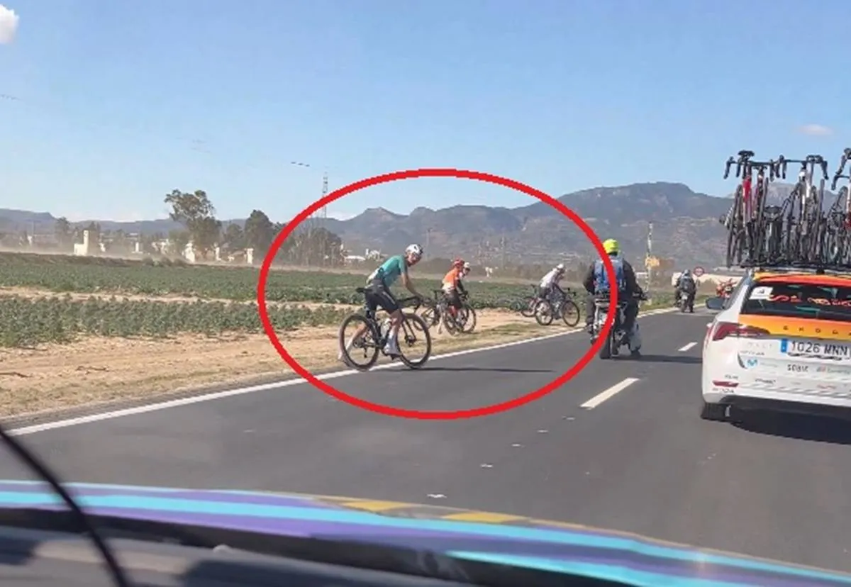 Vuelta a Murcia neutralisiert: Sturm reißt Fahrer von der Straße
