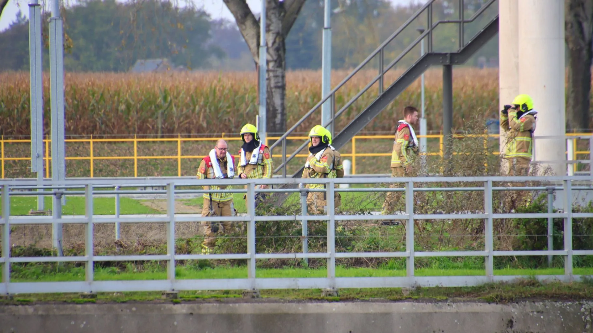 Persoon te water in Belfeld