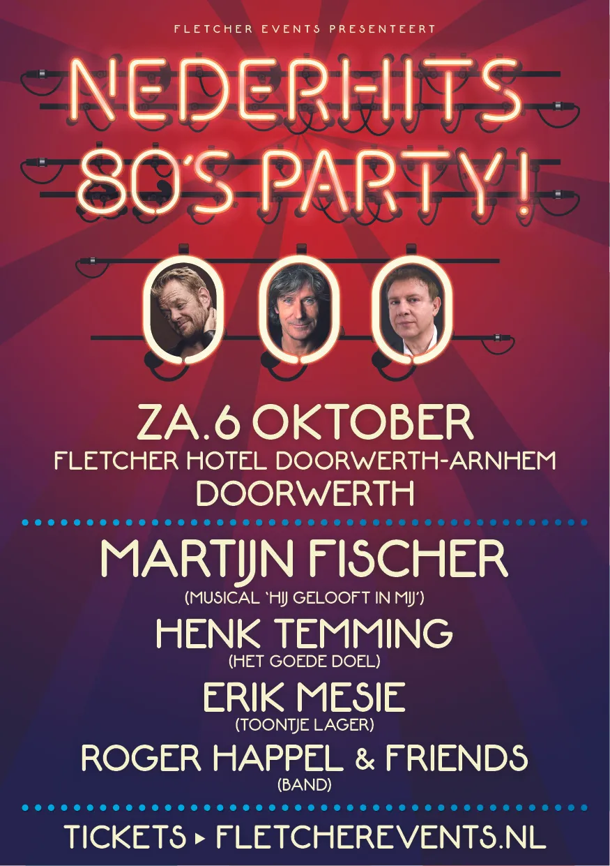 nederhits 80s party doorwerth 2018 flyer a5 nr2