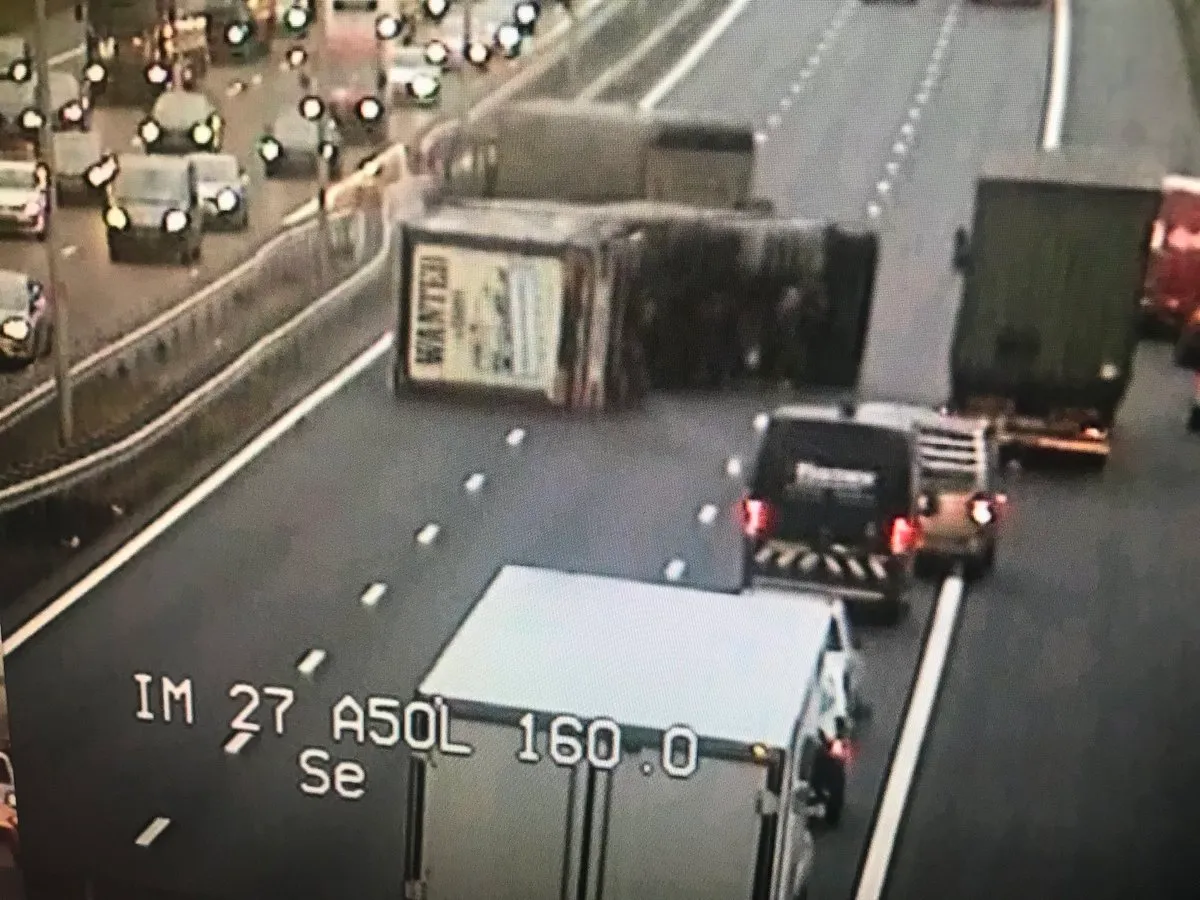 vrachtwagen om a50