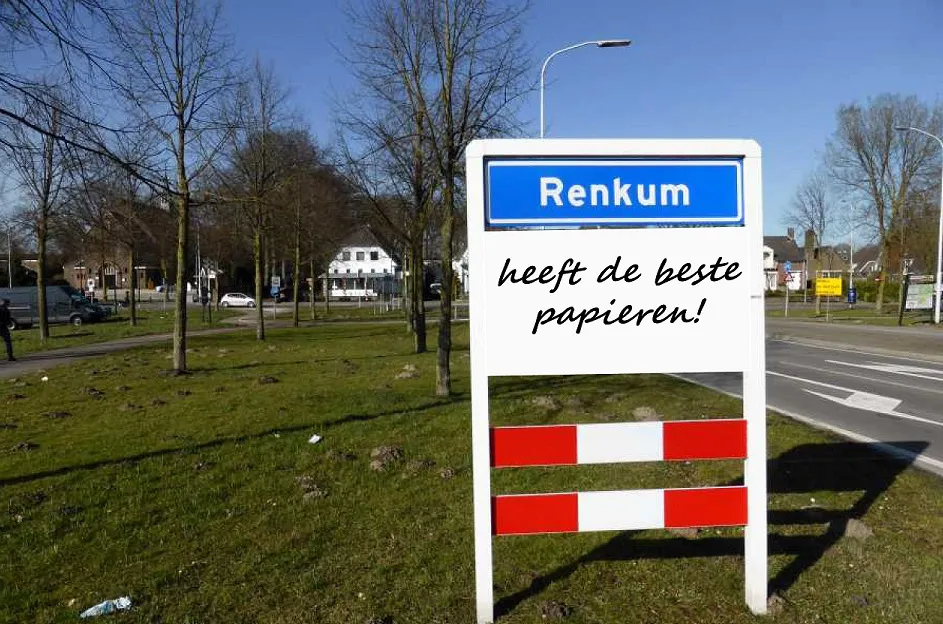 welkomstbord renkum