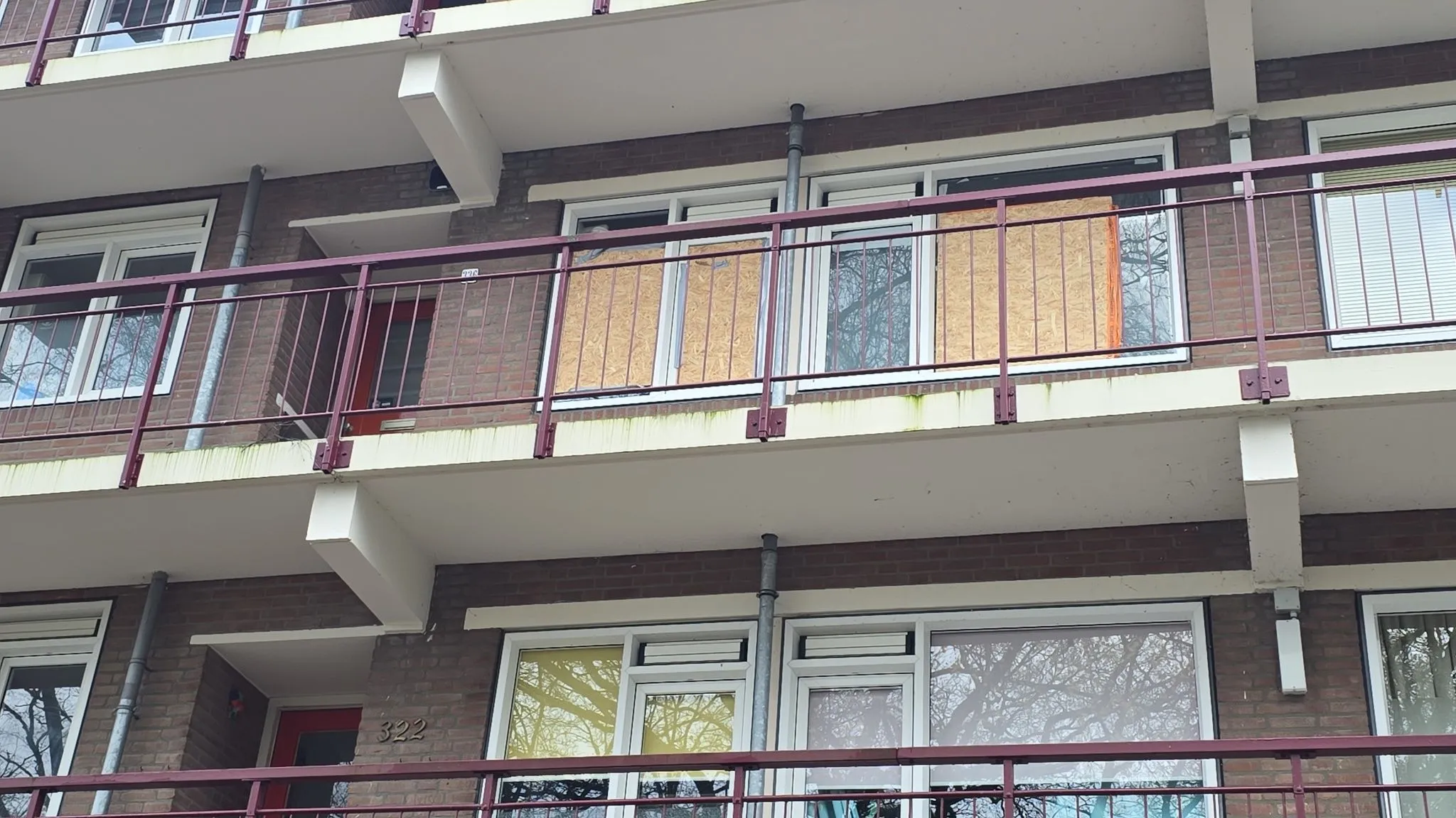 Explosie in flatgebouw op de Richtersweg