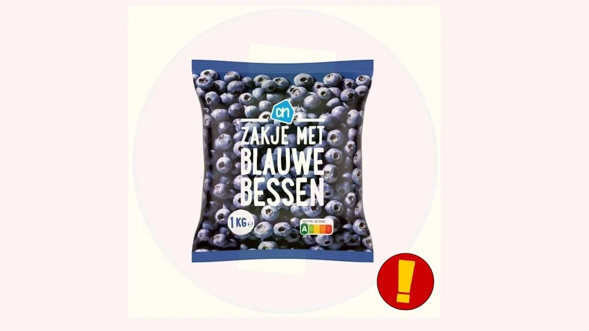 In zakje blauwe bessen van de Albert Heijn kan Hepatitis A zitten