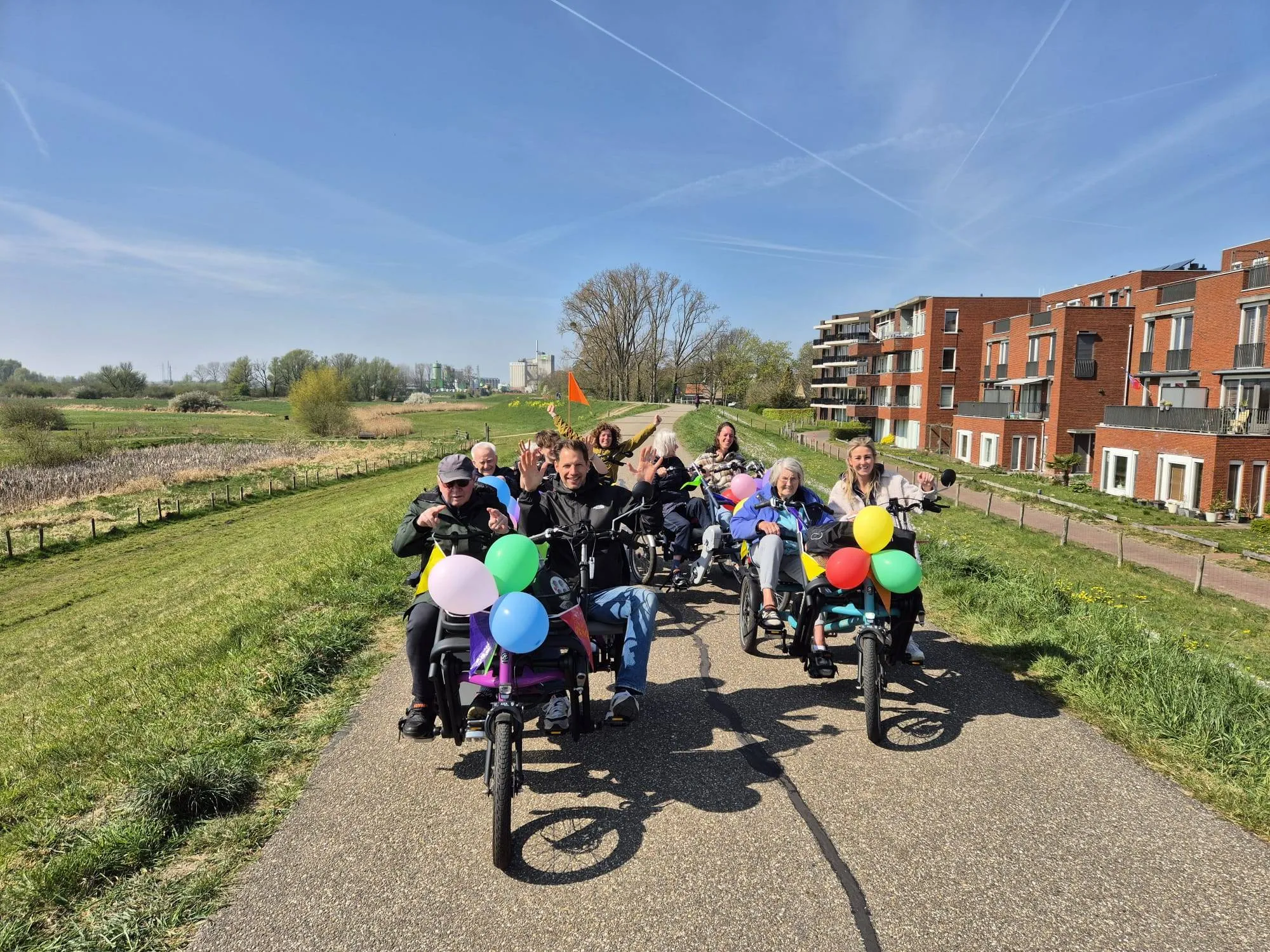 fietstocht vilente wereld parkinsondag dijk wageningen