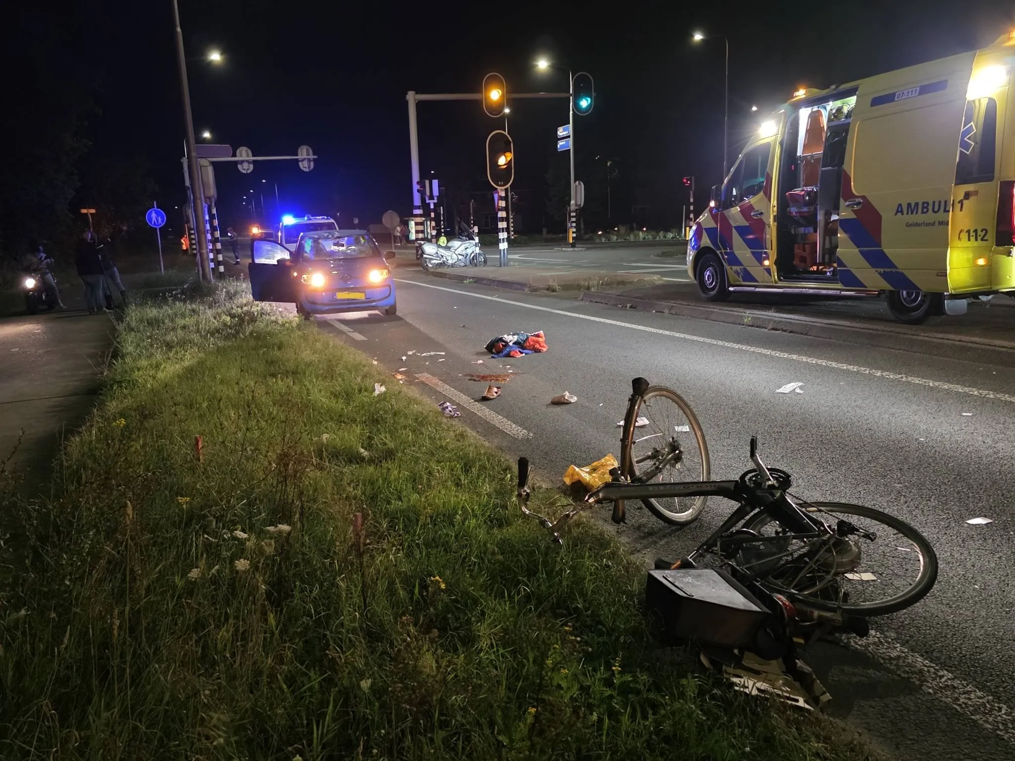 fietser zwaargewond renkum