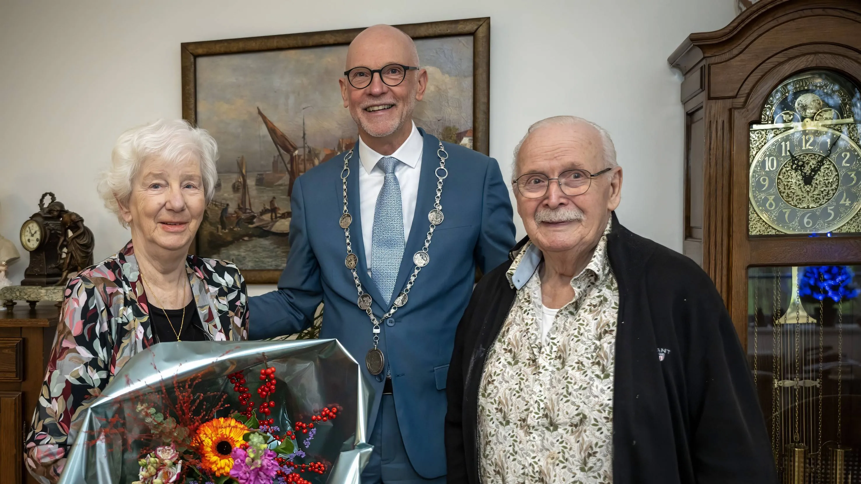 Echtpaar van der Plaats-Hofhuis 60jr. huwelijk - 2