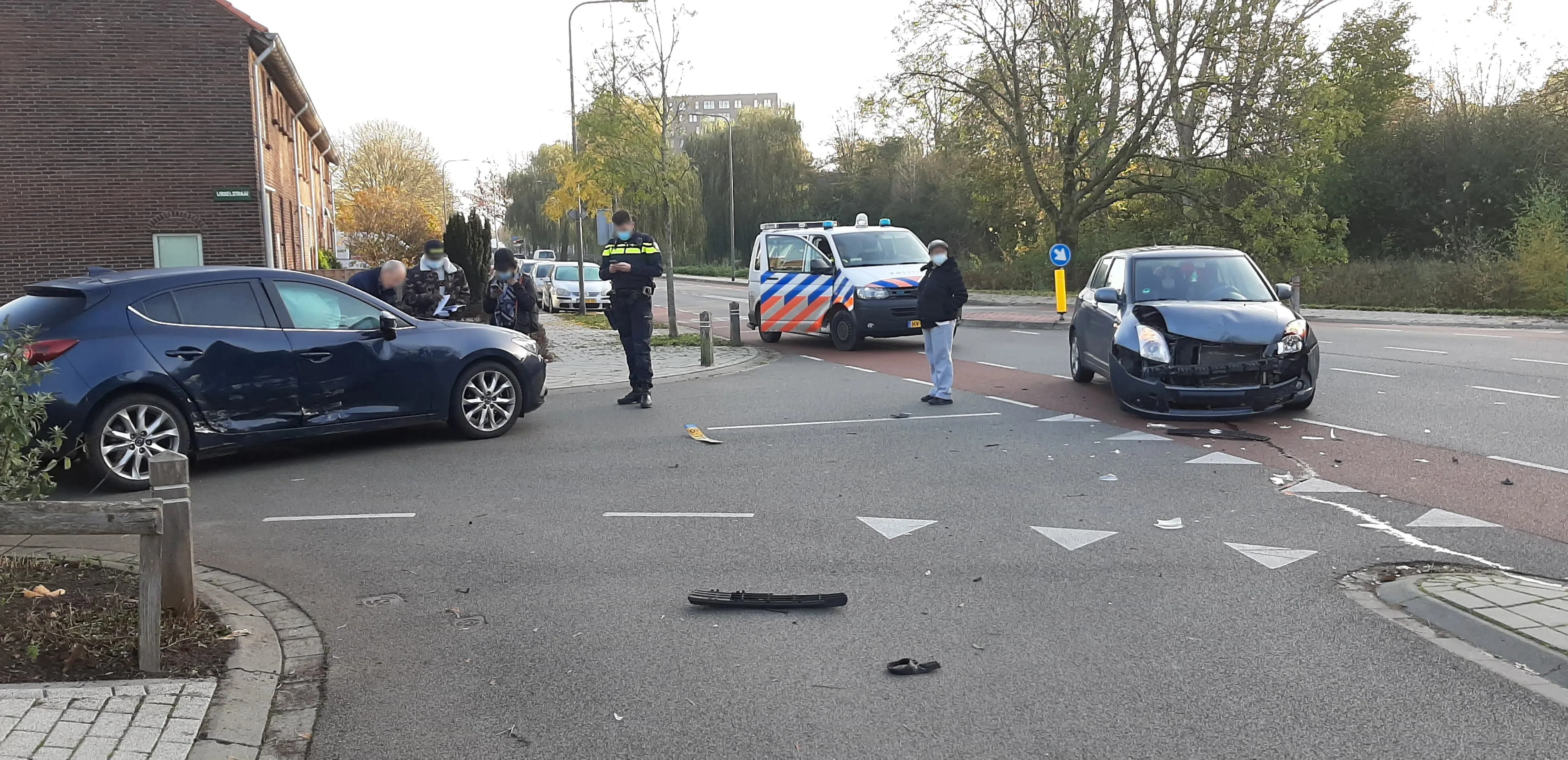 2020 11 07 materile schade bij aanrijding waterstraat broekstraat ijsselstraat velp 1