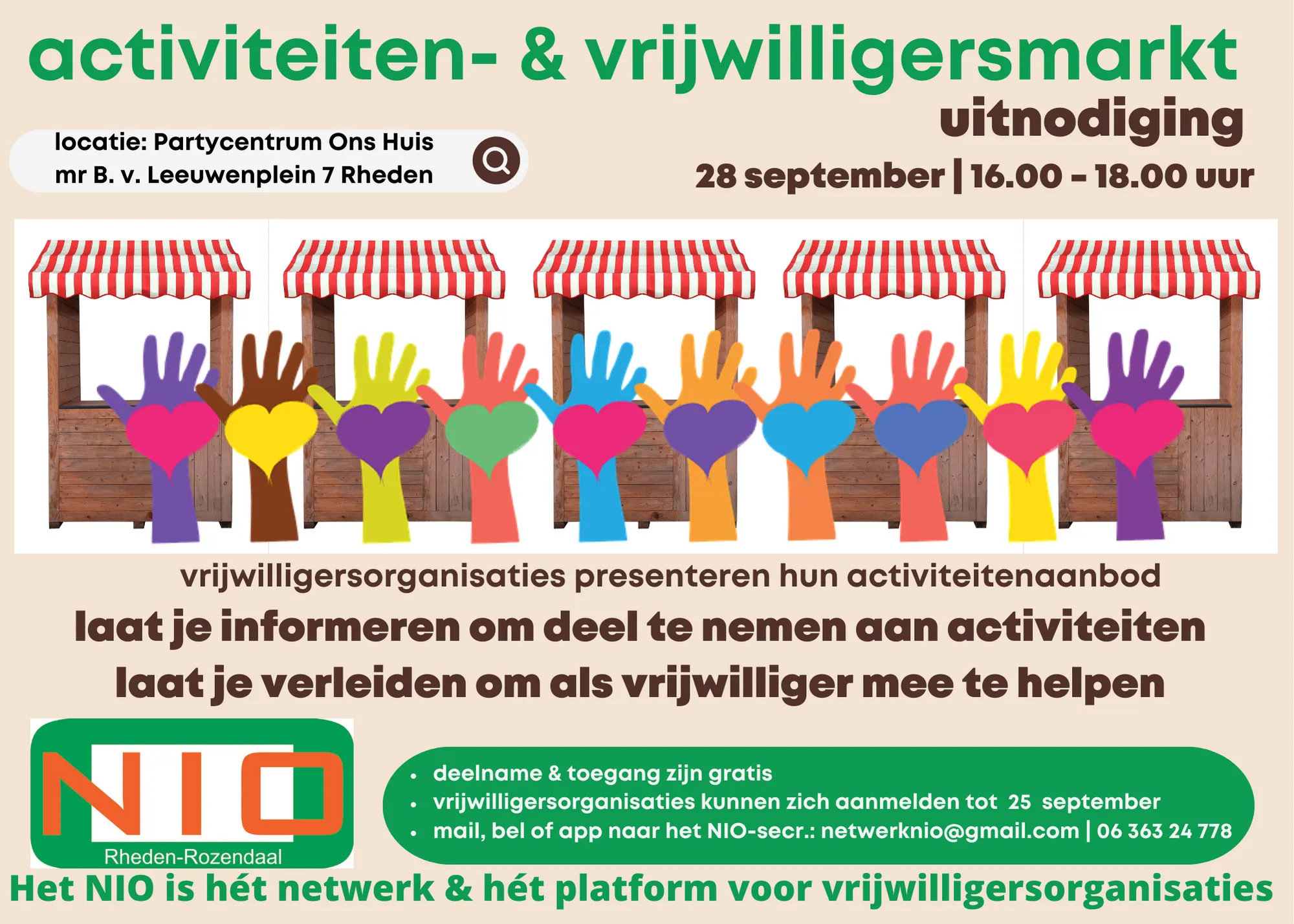 activiteiten en vrijwilligersmarkt 28 september 2023