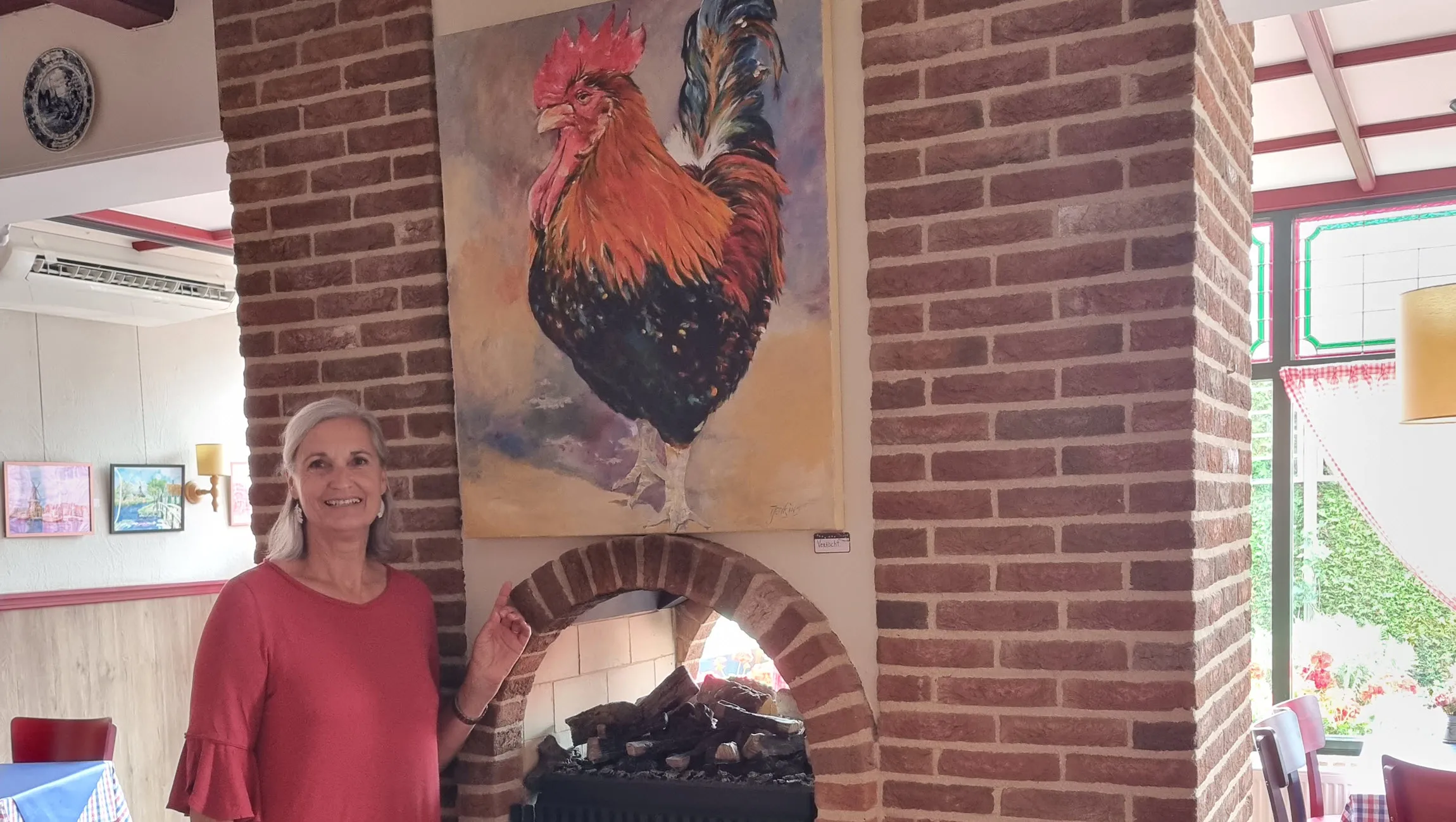 expositie van inesz jenkins de leeuw bij pannekoekhuis strijland 3