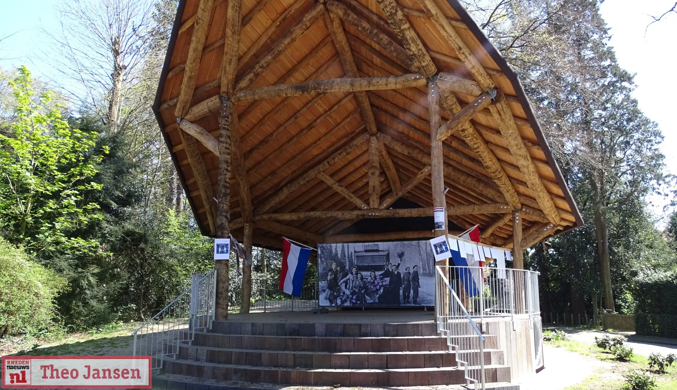 foto expositie in de muziektent van de oorlogs jaren en bevrijding ellecom 19 04 2020 1