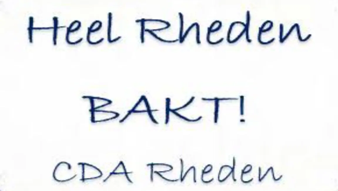 heel rheden bakt cda rheden