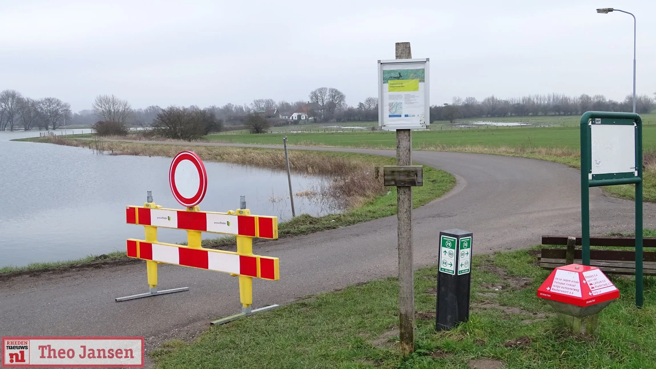 hoog water lathumse veerweg 04 02 2021 rhedennieuws 1
