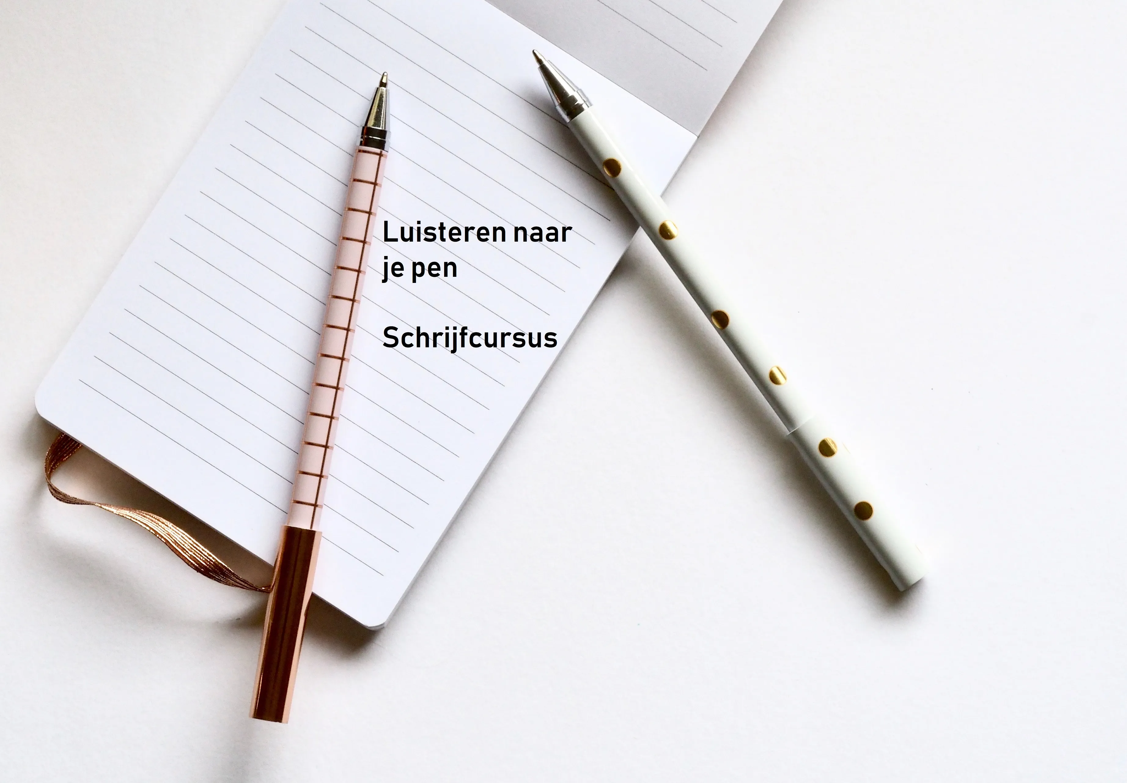 luisteren naar je pen