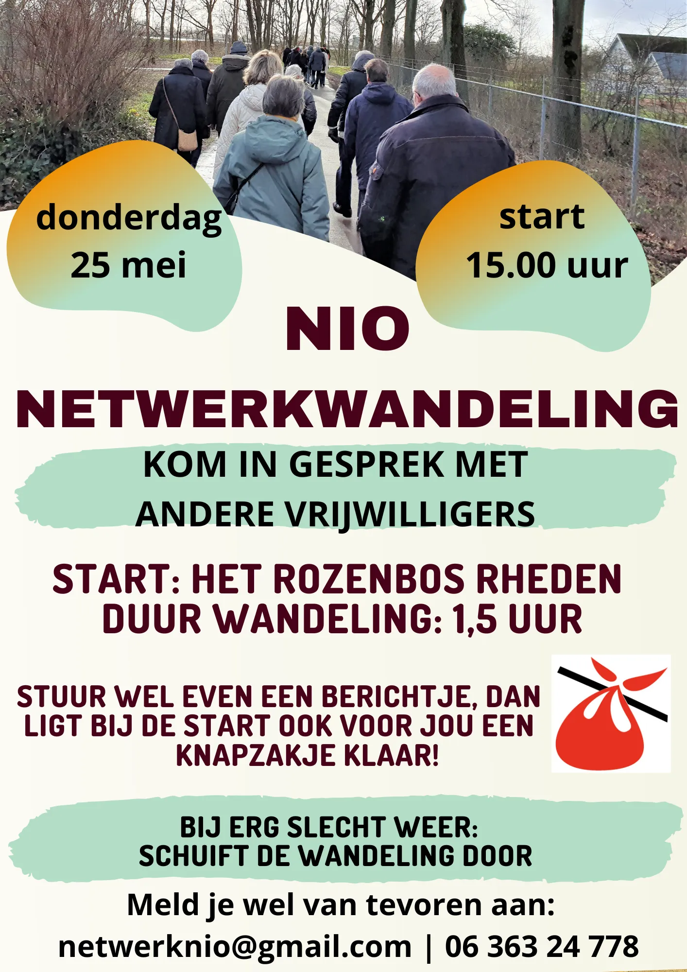 nio netwerkwandeling 25 mei 2