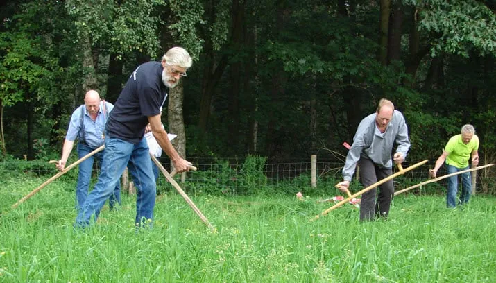 slg maaien met de zeis